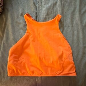 NWOT Mesh train orange tank/bra